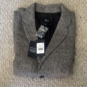 Rails Charcoal Herringbone Blazer